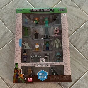 NWT Minecraft Nano Metalfigs 20-Pack Wave 2 Die-Cast Set 🎮✨